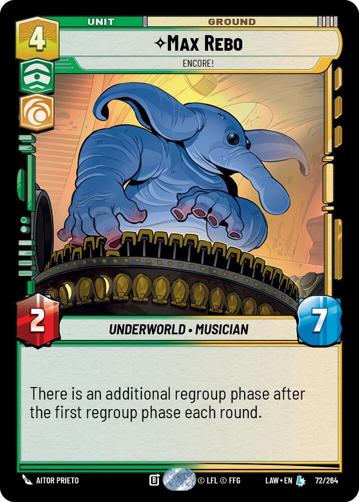 Max Rebo - Encore! (72/264) (72/264) [A Lawless Time] | Cards and Coasters CA
