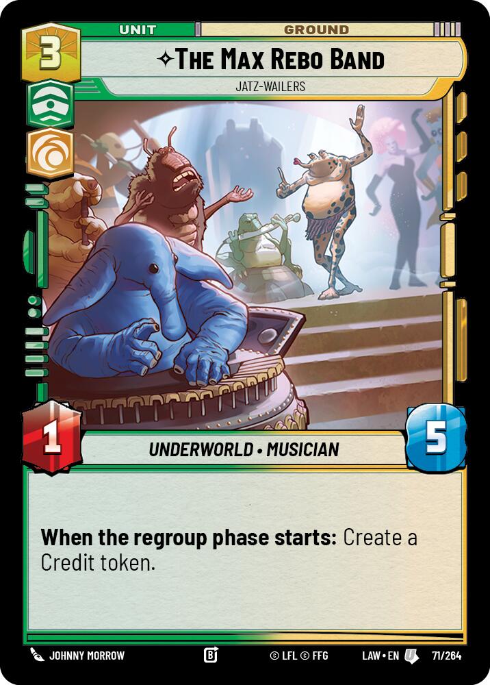 The Max Rebo Band - Jatz-Wailers (71/264) (71/264) [A Lawless Time] | Cards and Coasters CA