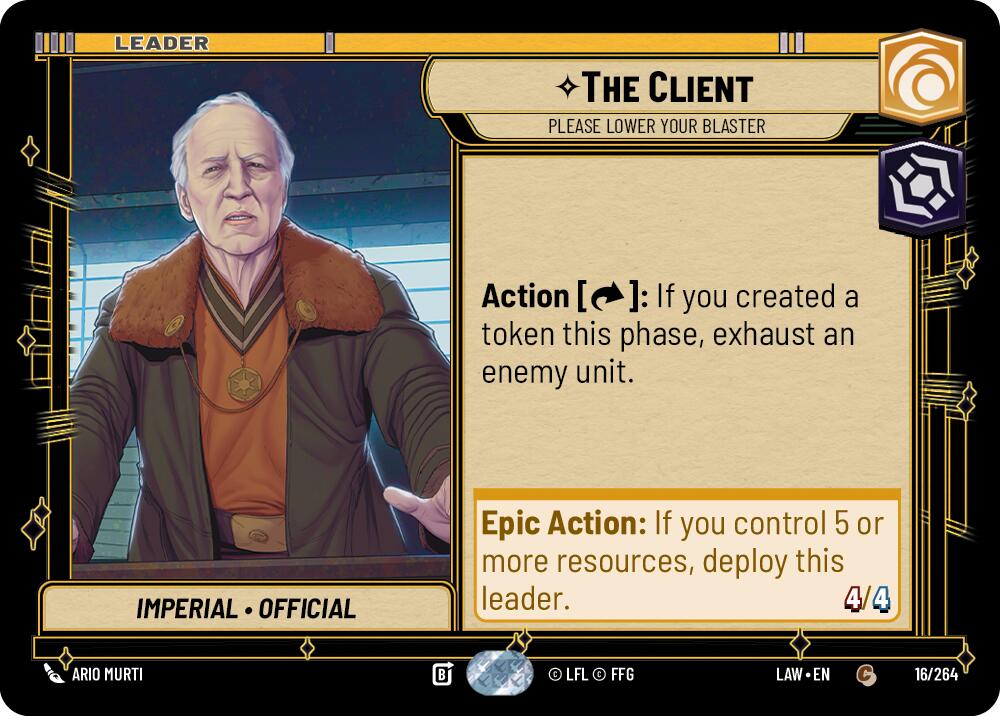 The Client - Please Lower Your Blaster (16/264) (16/264) [A Lawless Time] | Cards and Coasters CA
