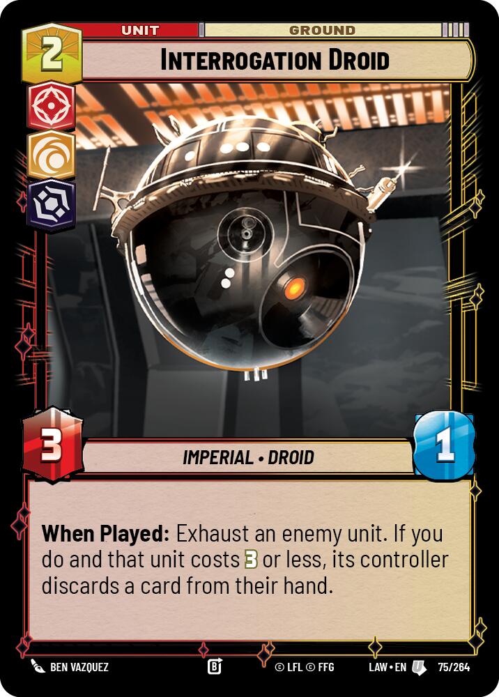 Interrogation Droid (75/264) (75/264) [A Lawless Time] | Cards and Coasters CA
