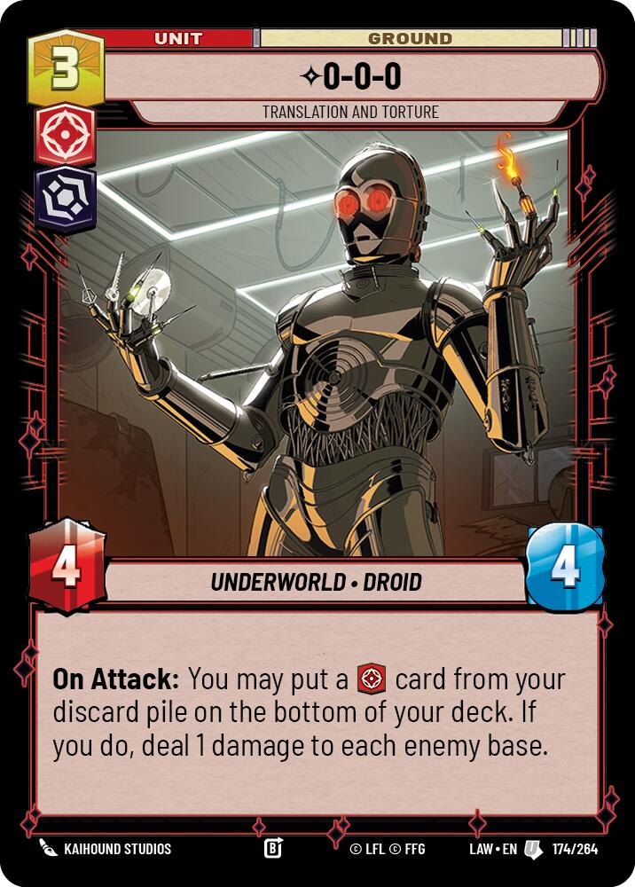 0-0-0 - Translation and Torture (174/264) (174/264) [A Lawless Time] | Cards and Coasters CA