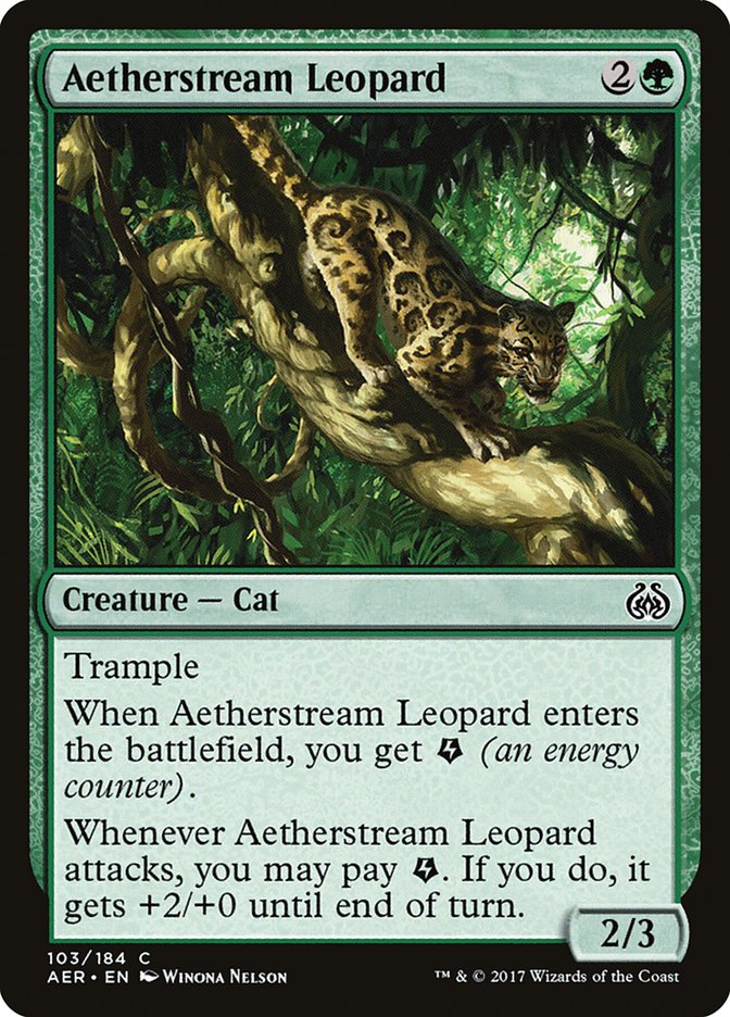 Aetherstream Leopard [Aether Revolt] | Cards and Coasters CA