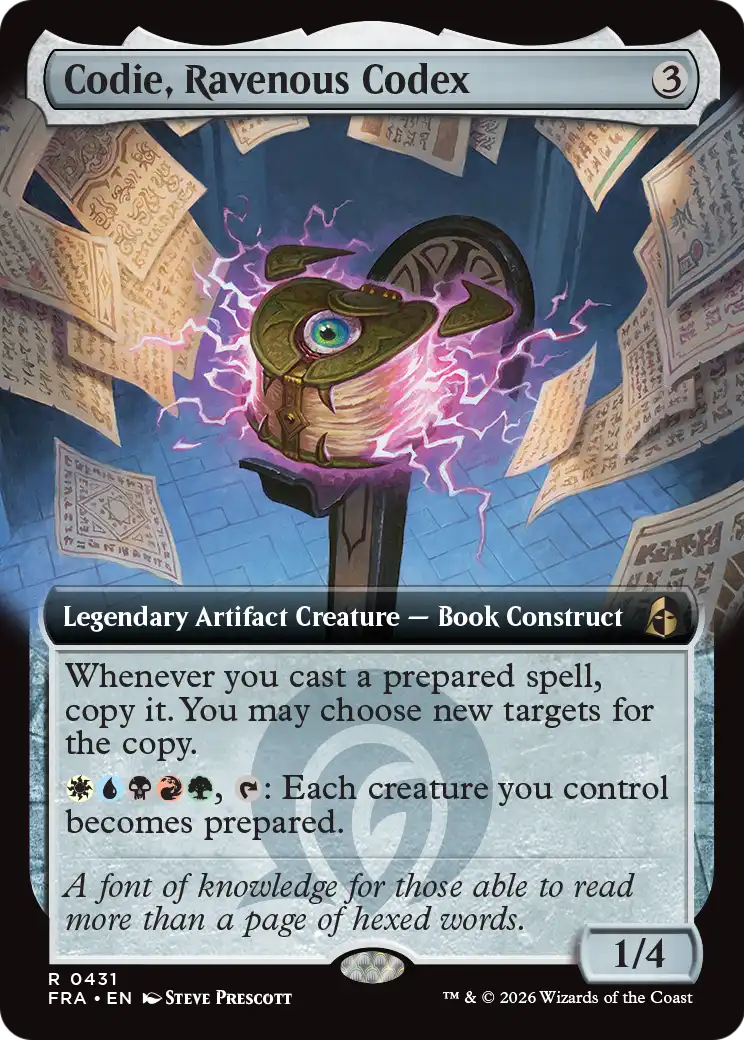 Codie, Ravenous Codex (Extended Art) [Reality Fracture] | Cards and Coasters CA
