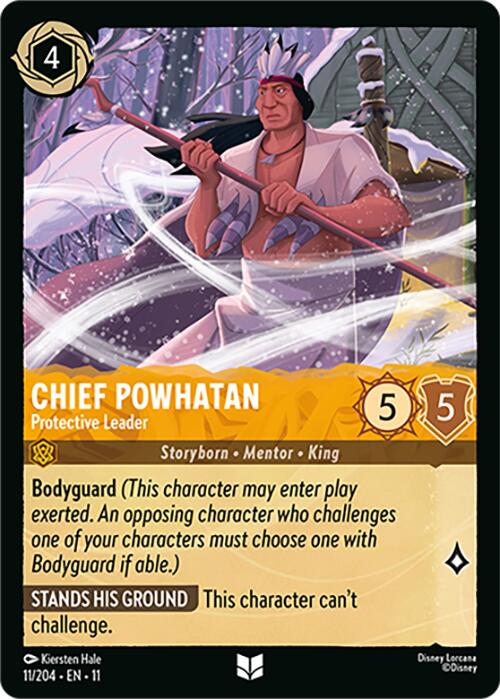 Chief Powhatan - Protective Leader (11/204) [Winterspell] | Cards and Coasters CA