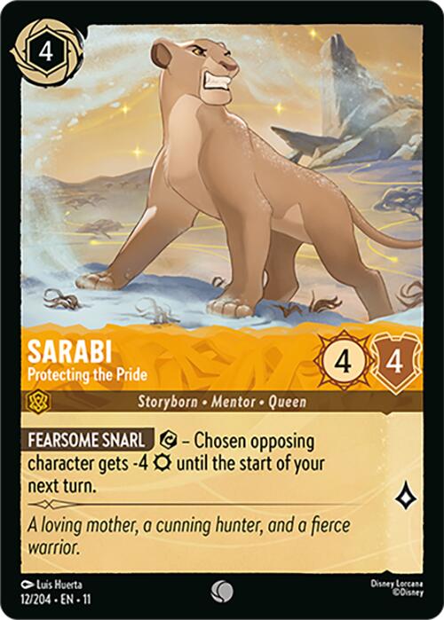 Sarabi - Protecting the Pride (12/204) [Winterspell] | Cards and Coasters CA