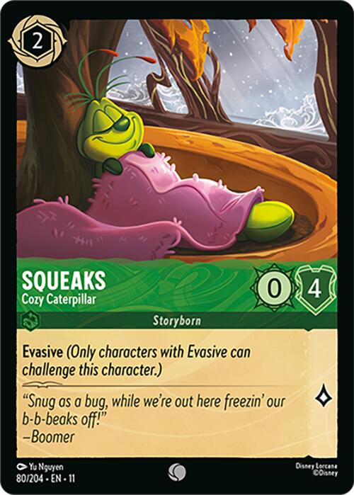 Squeaks - Cozy Caterpillar (80/204) [Winterspell] | Cards and Coasters CA