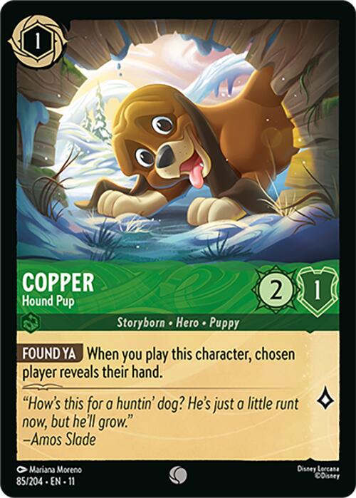 Copper - Hound Pup (85/204) [Winterspell] | Cards and Coasters CA