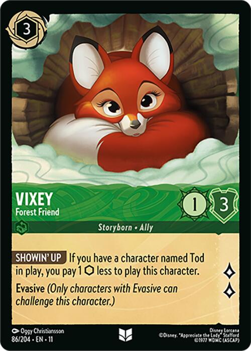 Vixey - Forest Friend (86/204) [Winterspell] | Cards and Coasters CA