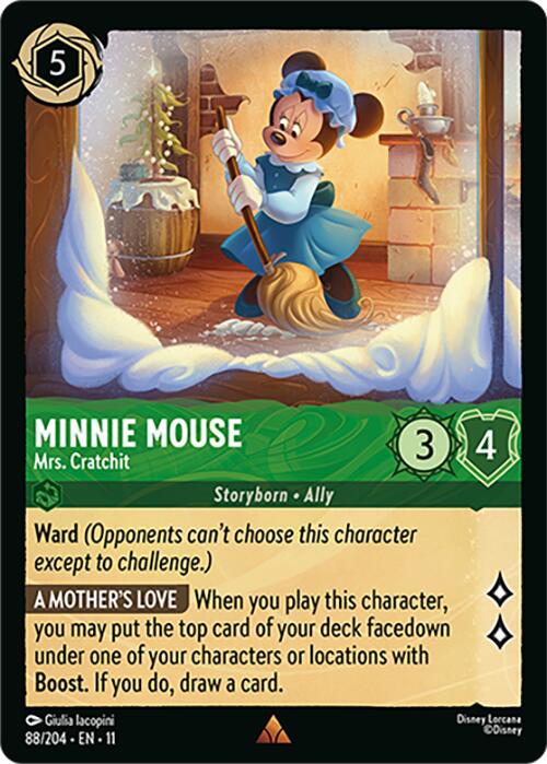 Minnie Mouse - Mrs. Cratchit (88/204) [Winterspell] | Cards and Coasters CA