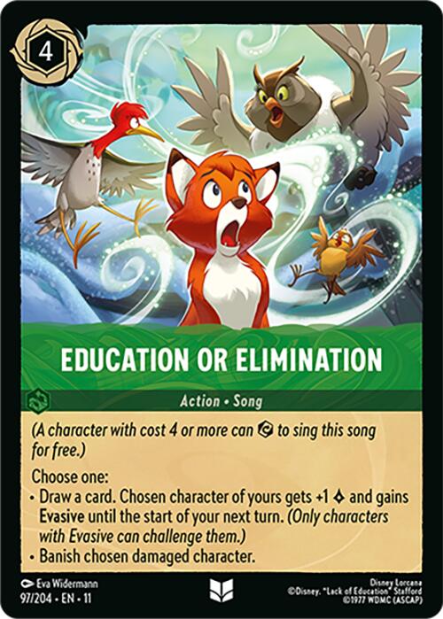 Education or Elimination (97/204) [Winterspell] | Cards and Coasters CA