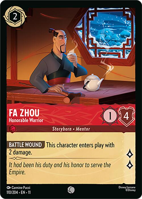 Fa Zhou - Honorable Warrior (110/204) [Winterspell] | Cards and Coasters CA
