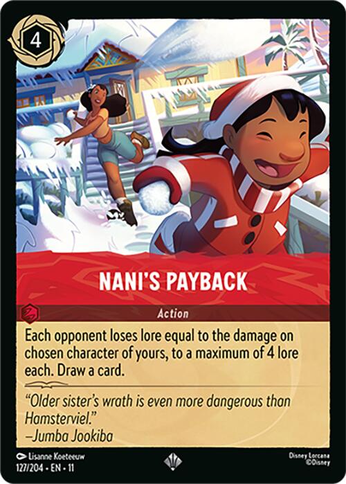 Nani's Payback (127/204) [Winterspell] | Cards and Coasters CA