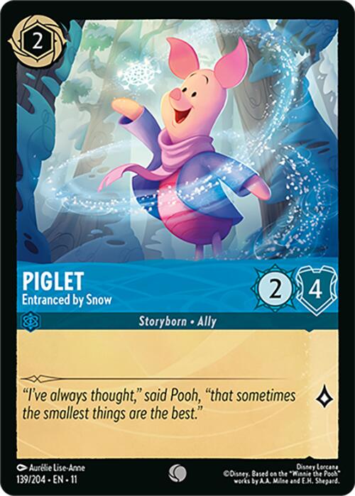 Piglet - Entranced by Snow (139/204) [Winterspell] | Cards and Coasters CA