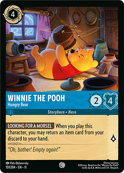 Winnie the Pooh - Hungry Bear (151/204) [Winterspell] | Cards and Coasters CA
