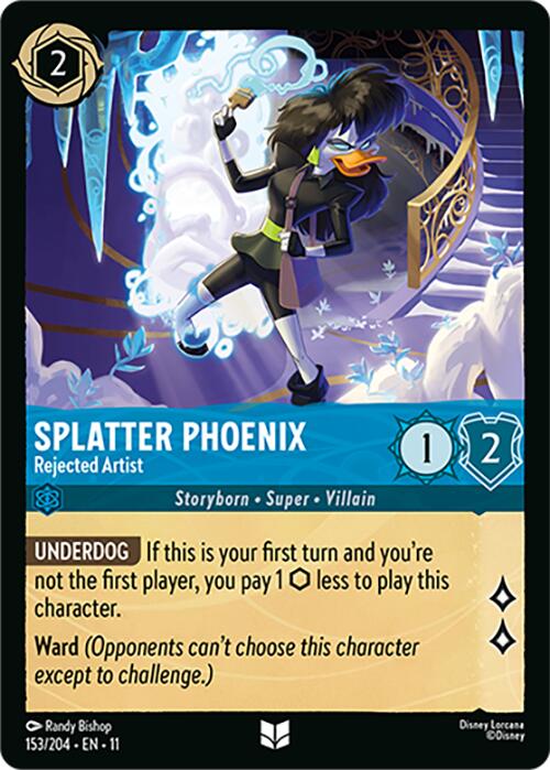 Splatter Phoenix - Rejected Artist (153/204) [Winterspell] | Cards and Coasters CA