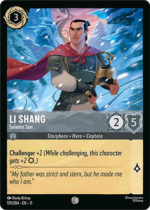 Li Shang - Solemn Son (175/204) [Winterspell] | Cards and Coasters CA