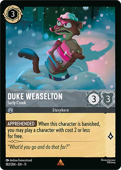 Duke Weaselton - Surly Crook (182/204) [Winterspell] | Cards and Coasters CA