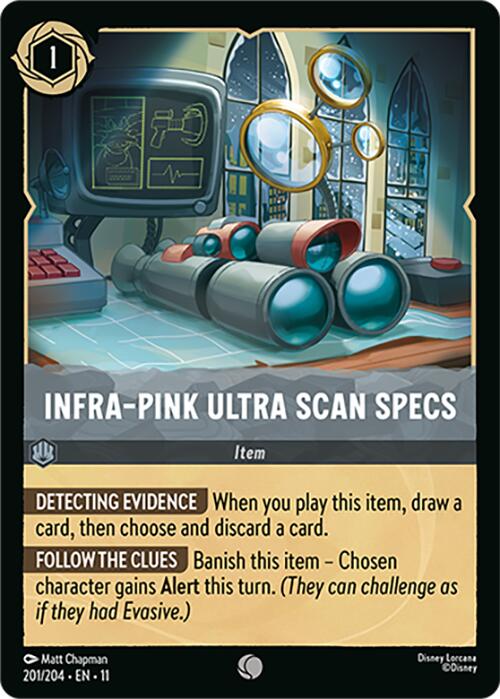 Infra-Pink Ultra Scan Specs (201/204) [Winterspell] | Cards and Coasters CA