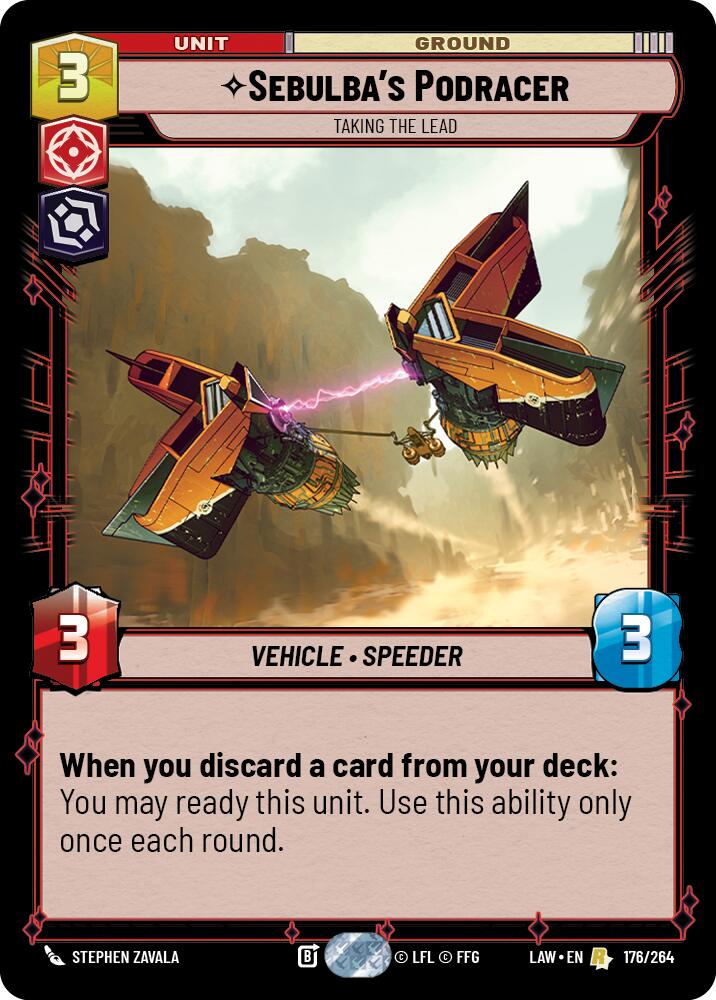 Sebulba's Podracer - Taking the Lead (176/264) (176/264) [A Lawless Time] | Cards and Coasters CA