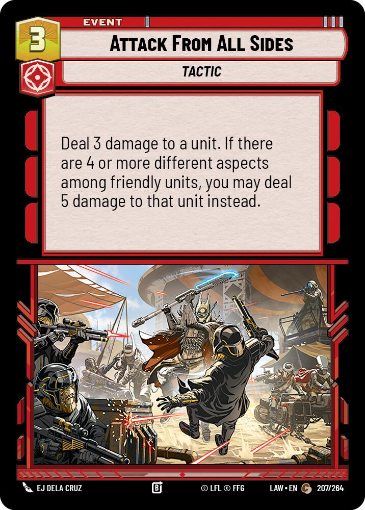 Attack From All Sides (207/264) (207/264) [A Lawless Time] | Cards and Coasters CA