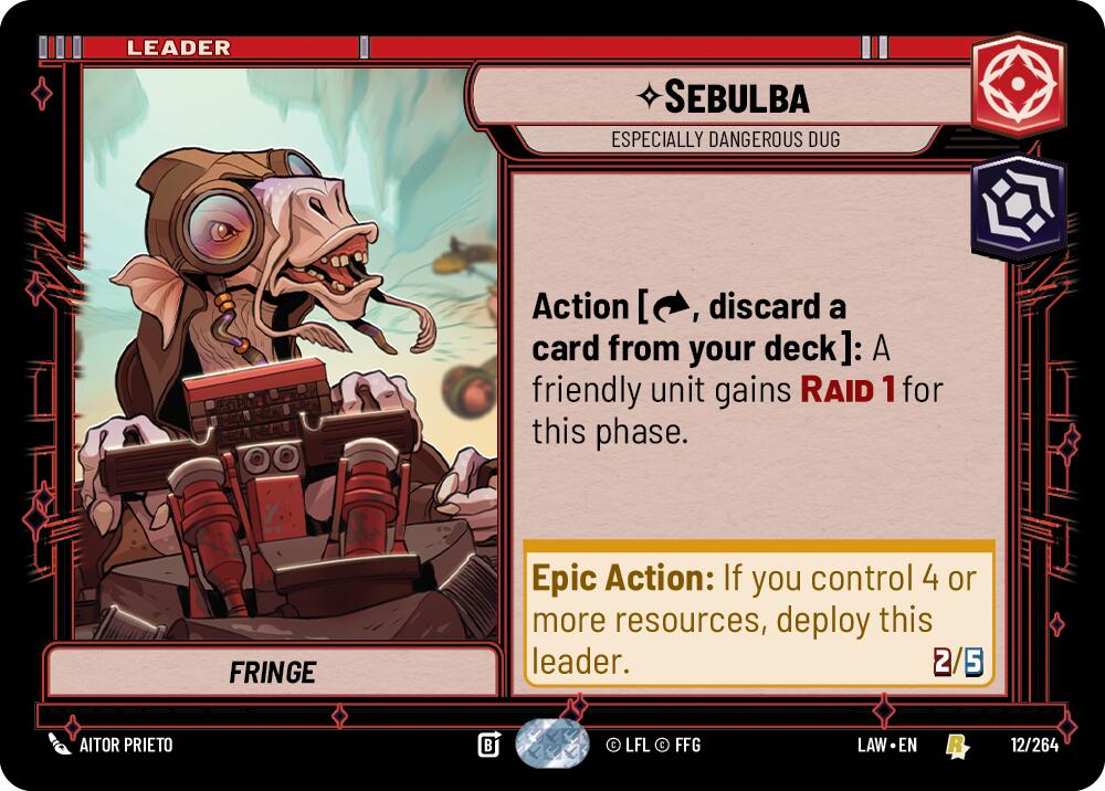 Sebulba - Especially Dangerous Dug (12/264) (12/264) [A Lawless Time] | Cards and Coasters CA