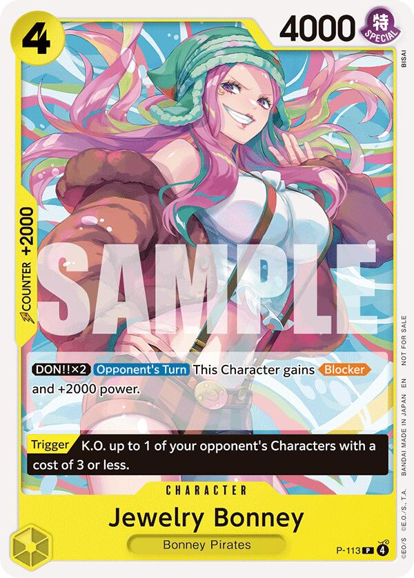 Jewelry Bonney (Heroines Battle Pack) [One Piece Promotion Cards] | Cards and Coasters CA