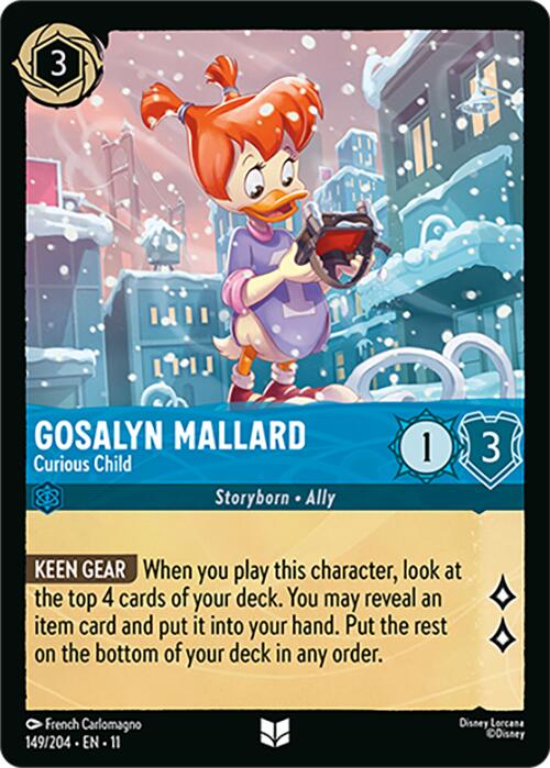 Gosalyn Mallard - Curious Child (149/204) [Winterspell] | Cards and Coasters CA