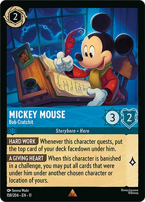 Mickey Mouse - Bob Cratchit (159/204) [Winterspell] | Cards and Coasters CA