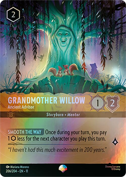 Grandmother Willow - Ancient Advisor (Epic) (206/204) [Winterspell] | Cards and Coasters CA