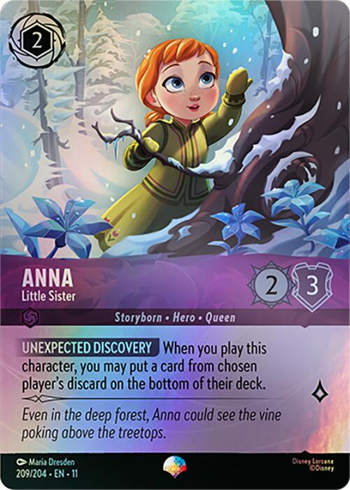 Anna - Little Sister (Epic) (209/204) [Winterspell] | Cards and Coasters CA