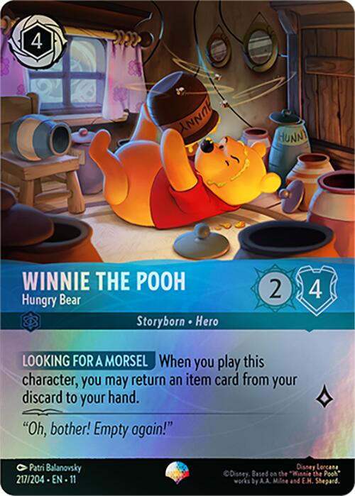 Winnie the Pooh - Hungry Bear (Epic) (217/204) [Winterspell] | Cards and Coasters CA