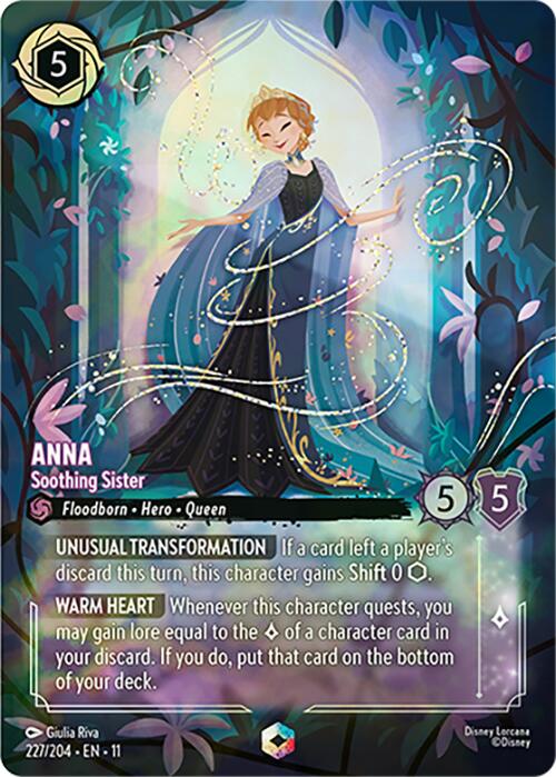 Anna - Soothing Sister (Enchanted) (227/204) [Winterspell] | Cards and Coasters CA