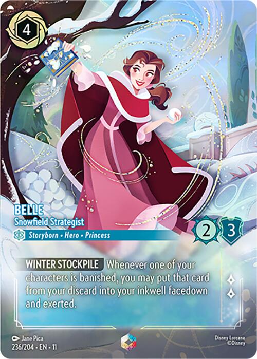 Belle - Snowfield Strategist (Enchanted) (236/204) [Winterspell] | Cards and Coasters CA