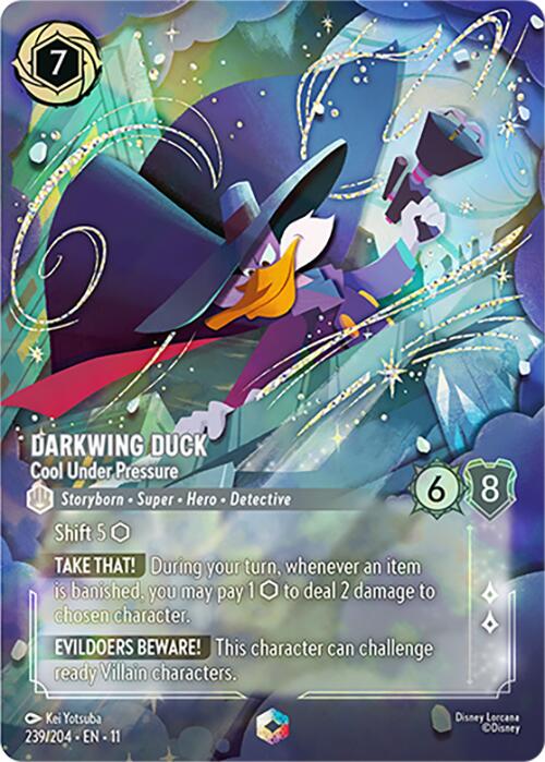 Darkwing Duck - Cool Under Pressure (Enchanted) (239/204) [Winterspell] | Cards and Coasters CA