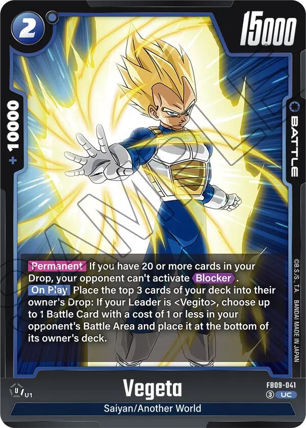 Vegeta (FB09-041) [Dual Evolution] | Cards and Coasters CA