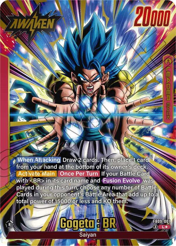 Gogeta : BR (FB09-001) (Alternate Art) [Dual Evolution] | Cards and Coasters CA