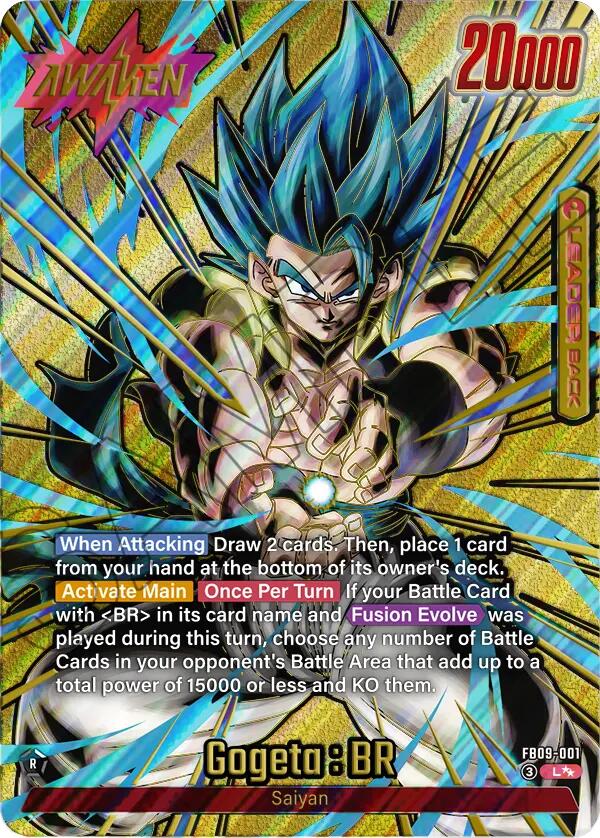 Gogeta : BR (FB09-001) (Super Alternate Art) [Dual Evolution] | Cards and Coasters CA