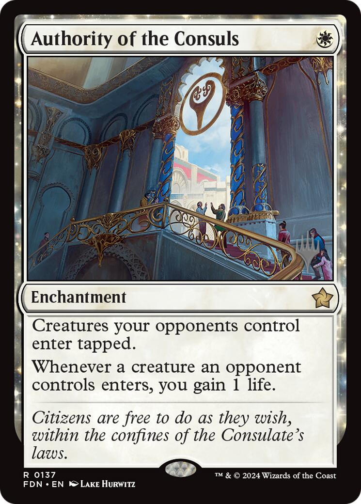 Authority of the Consuls [Lorwyn Eclipsed Promos] | Cards and Coasters CA