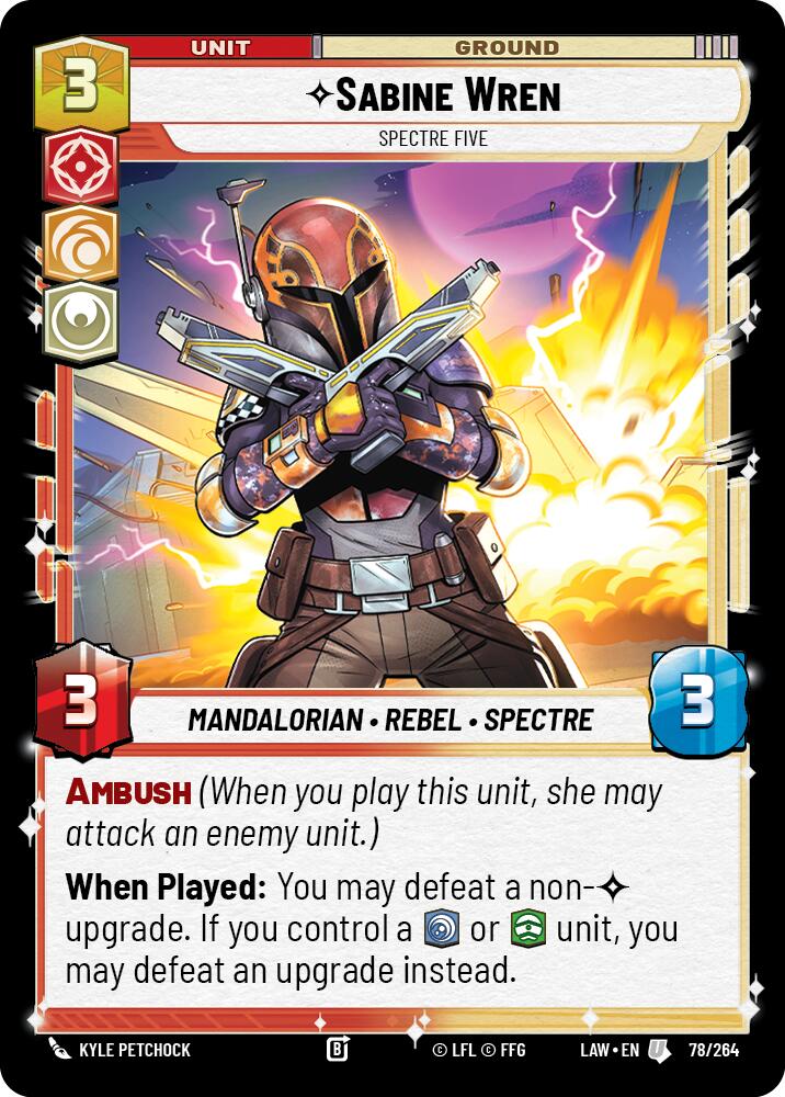 Sabine Wren - Spectre Five (78/264) (78/264) [A Lawless Time] | Cards and Coasters CA