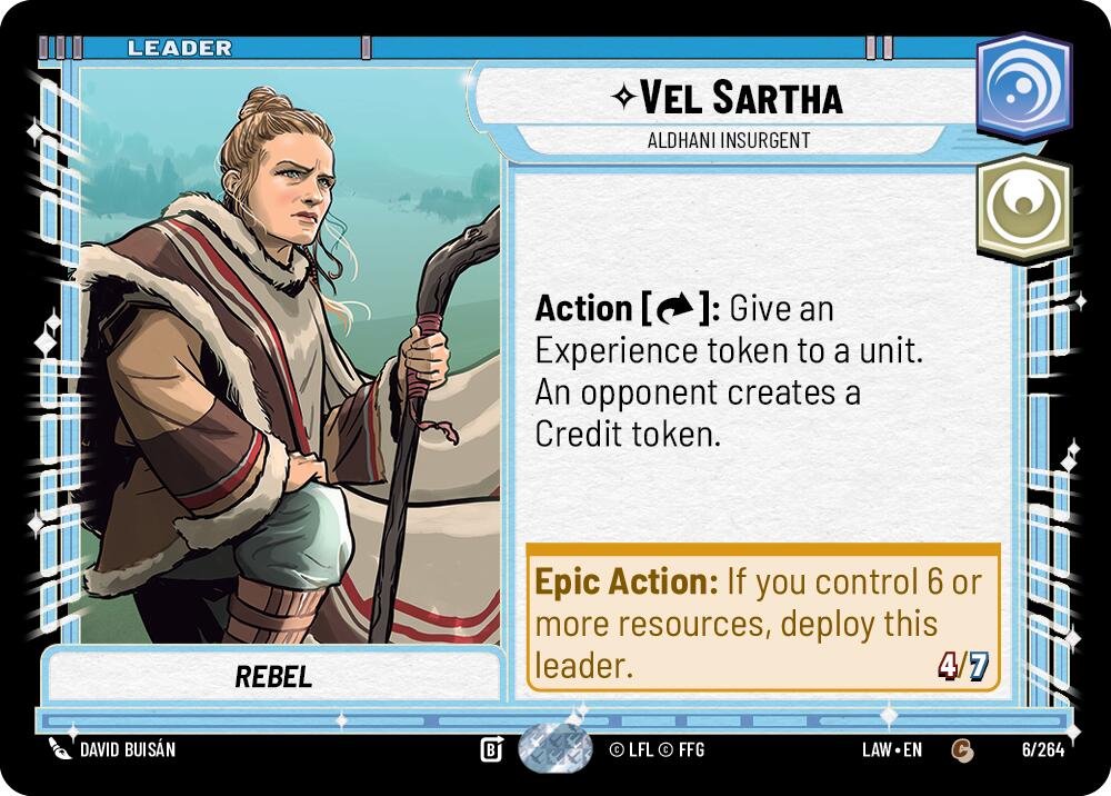 Vel Sartha - Aldhani Insurgent (6/264) (6/264) [A Lawless Time] | Cards and Coasters CA