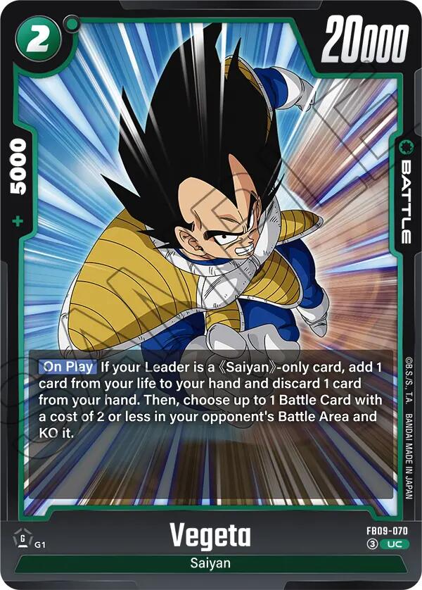 Vegeta (FB09-070) [Dual Evolution] | Cards and Coasters CA