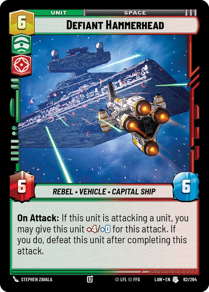 Defiant Hammerhead (62/264) (62/264) [A Lawless Time] | Cards and Coasters CA