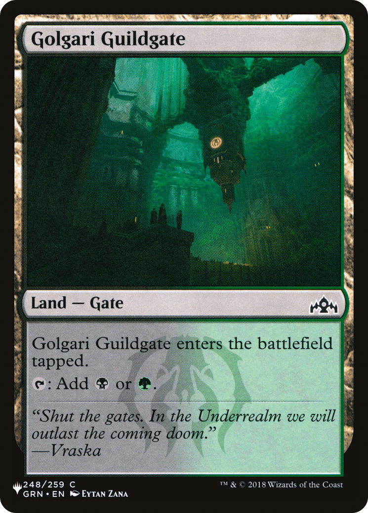 Golgari Guildgate [The List] | Cards and Coasters CA