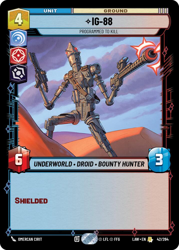 IG-88 -Programmed to Kill (42/264) (42/264) [A Lawless Time] | Cards and Coasters CA