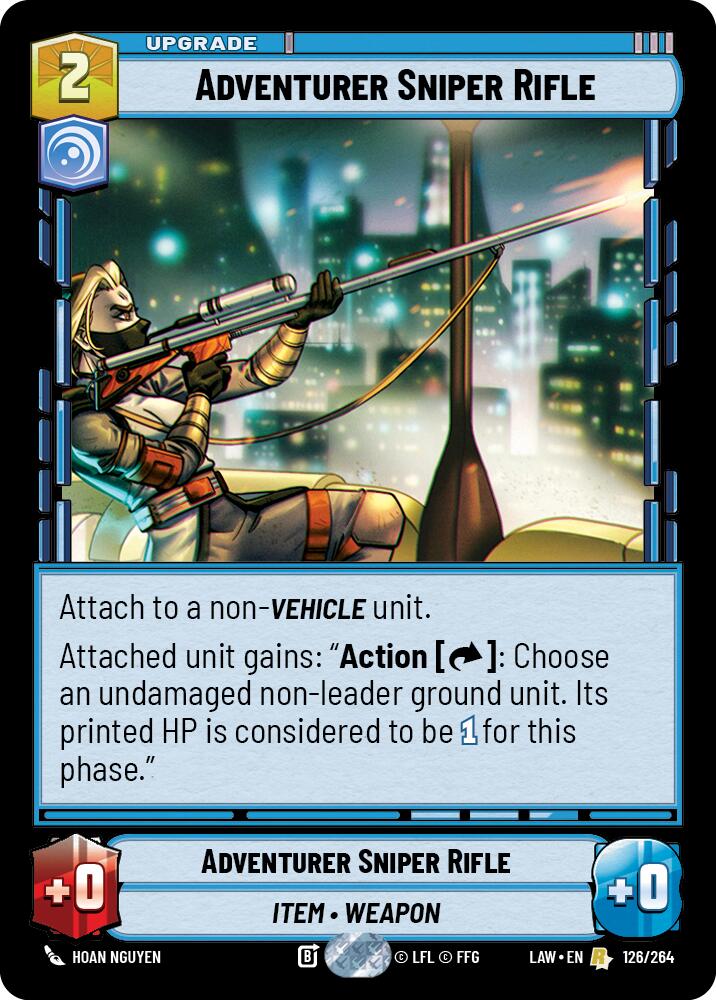 Adventurer Sniper Rifle (126/264) (126/264) [A Lawless Time] | Cards and Coasters CA