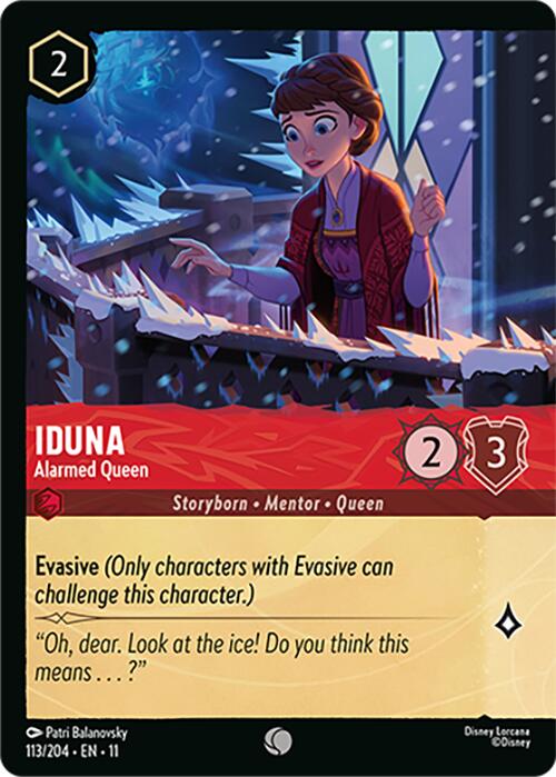 Iduna - Alarmed Queen (Foil) (113/204) [Winterspell] | Cards and Coasters CA