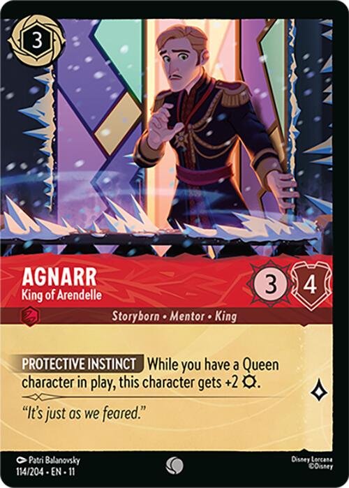 Agnarr - King of Arendelle (Foil) (114/204) [Winterspell] | Cards and Coasters CA