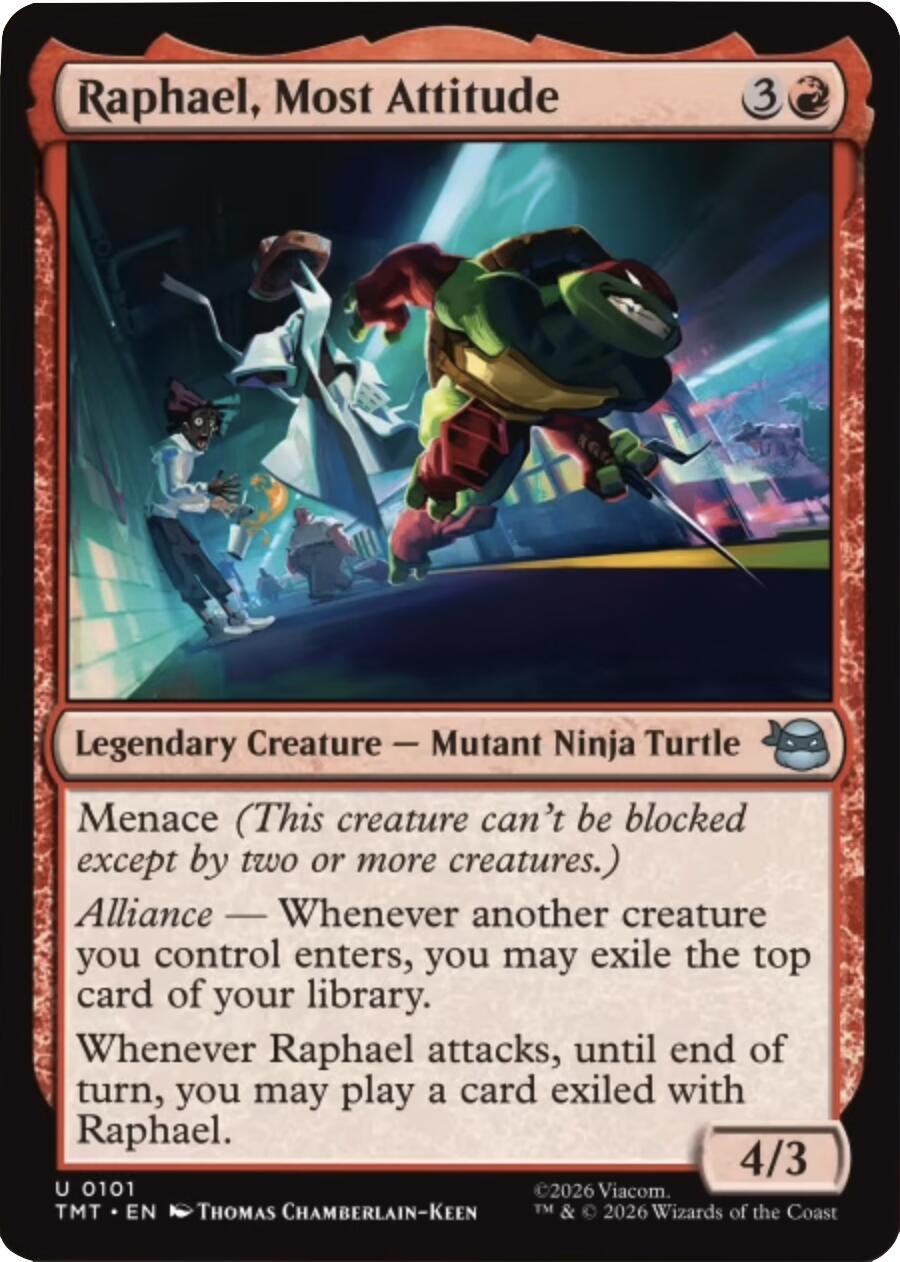 Raphael, Most Attitude [Teenage Mutant Ninja Turtles] | Cards and Coasters CA