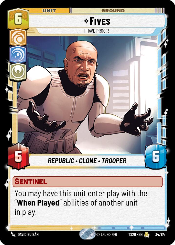 Fives - I Have Proof! (34/84) (34/84) [Twin Suns] | Cards and Coasters CA