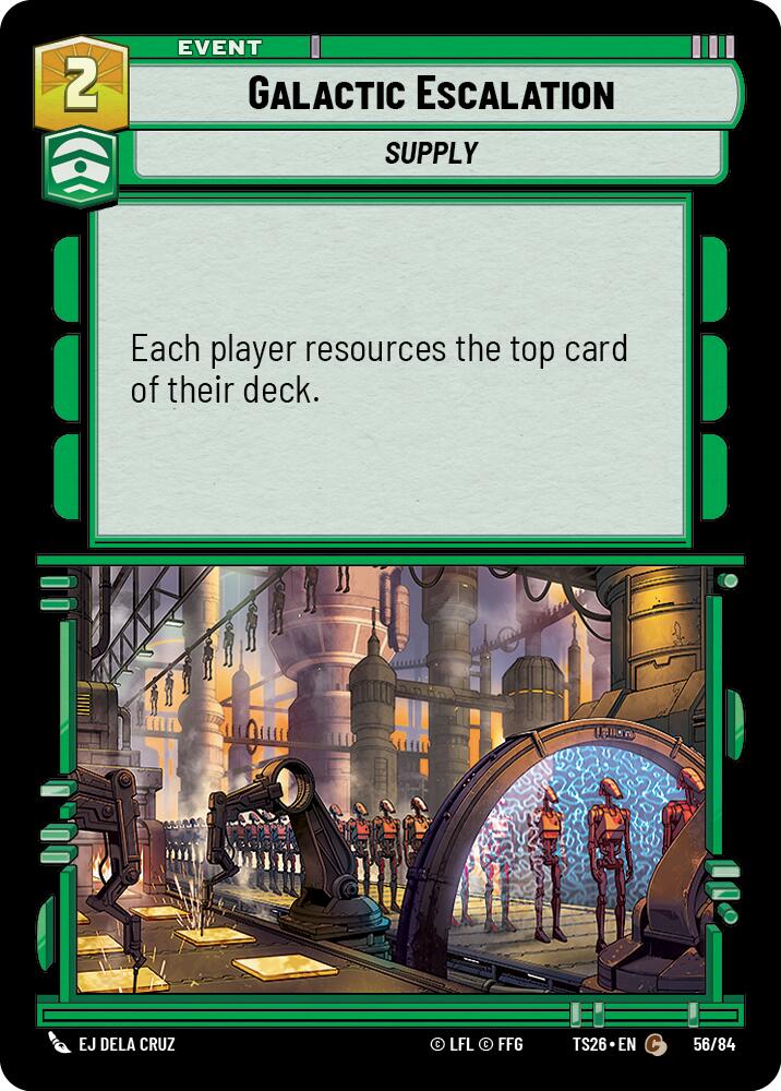Galactic Escalation (58/64) (58/64) [Twin Suns] | Cards and Coasters CA